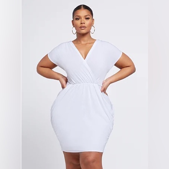 Fashion to Figure | Dresses | Fashion To Figure Body Con White Dress |  Poshmark